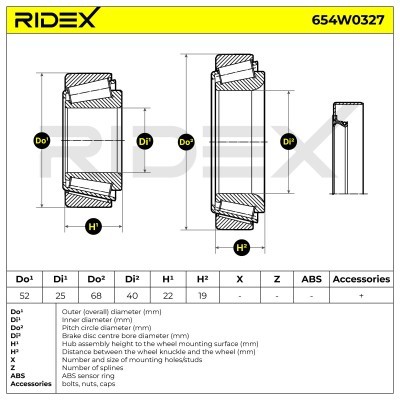 Wheel Bearing RIDEX 654W0327 654W0327 - photo 5