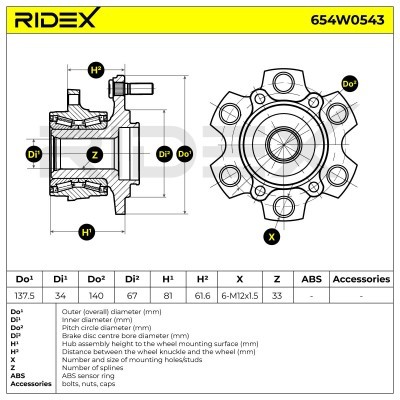 Wheel Bearing RIDEX 654W0543 654W0543 - photo 7