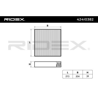 Cabin Air Filter RIDEX 424I0382 424I0382 - photo 4