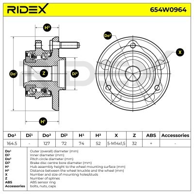 Wheel Bearing RIDEX 654W0964 654W0964 - photo 5
