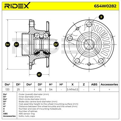 Wheel Bearing RIDEX 654W0282 654W0282 - photo 5