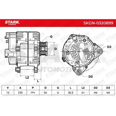 Alternator Stark SKGN-0320899 SKGN-0320899 - photo 6