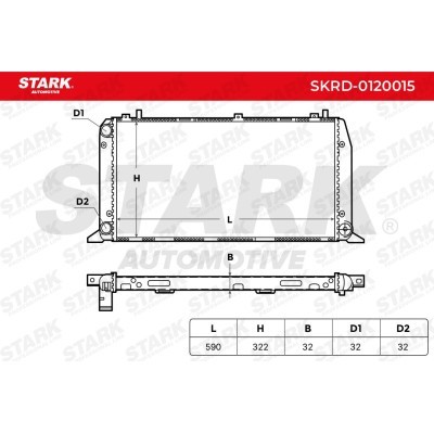 Radiator, Engine Cooling Stark SKRD-0120015 SKRD-0120015 - photo 4