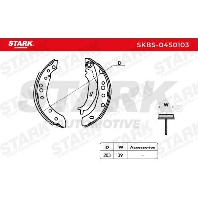 Brake Pads Set Stark SKBS-0450103 SKBS-0450103 - photo 5