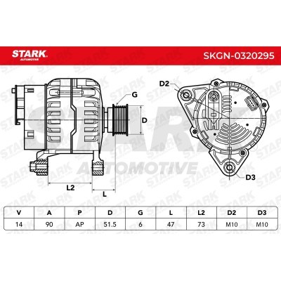 Alternator Stark SKGN-0320295 SKGN-0320295 - photo 5