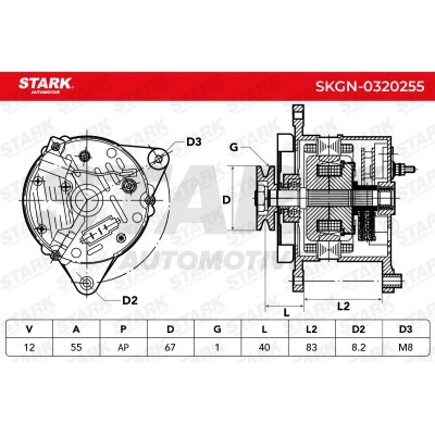Alternator Stark SKGN-0320255 SKGN-0320255 - photo 5