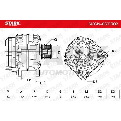 Alternator Stark SKGN-0321302 SKGN-0321302 - photo 7