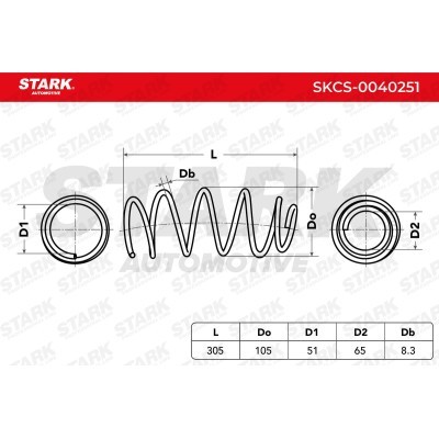 Suspension Spring Stark SKCS-0040251 SKCS-0040251 - photo 6