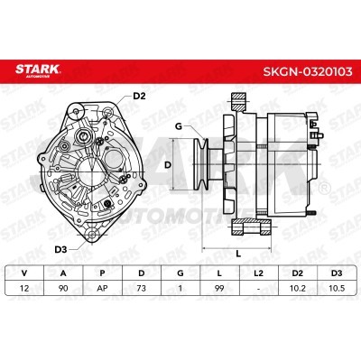Alternator Stark SKGN-0320103 SKGN-0320103 - photo 7