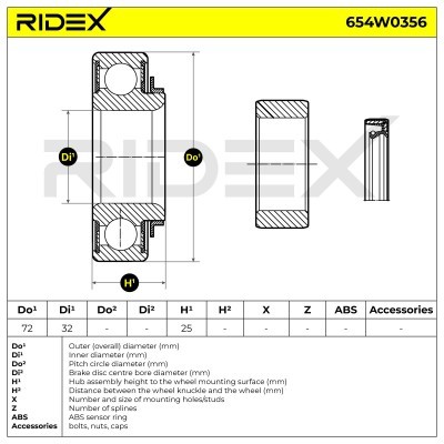 Wheel Bearing RIDEX 654W0356 654W0356 - photo 5