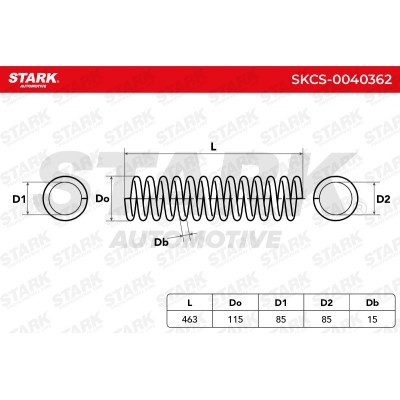 Suspension Spring Stark SKCS-0040362 SKCS-0040362 - photo 5