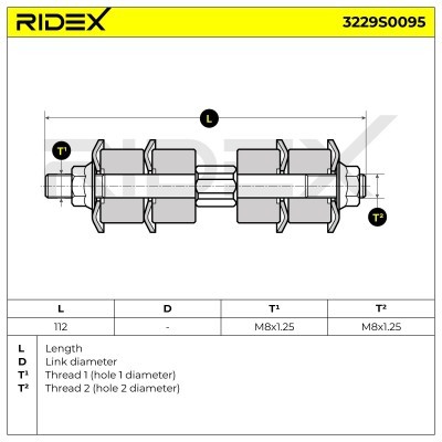 Stabilizer Link RIDEX 3229S0095 3229S0095 - photo 6