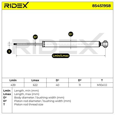 Shock Absorber RIDEX 854S1958 854S1958 - photo 6