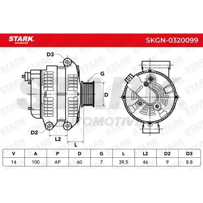 Alternator Stark SKGN-0320099 SKGN-0320099 - photo 5