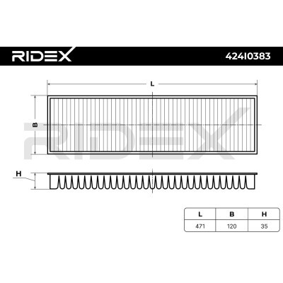 Cabin Air Filter RIDEX 424I0383 424I0383 - photo 5
