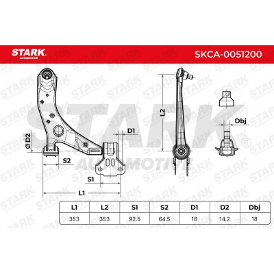 Control Arm Stark SKCA-0051200 SKCA-0051200 - photo 6