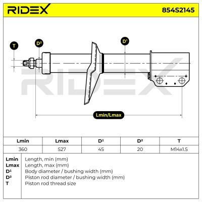 Shock Absorber RIDEX 854S2145 854S2145 - photo 8