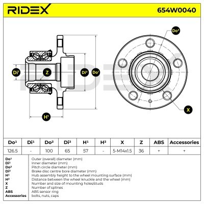 Wheel Bearing RIDEX 654W0040 654W0040 - photo 5