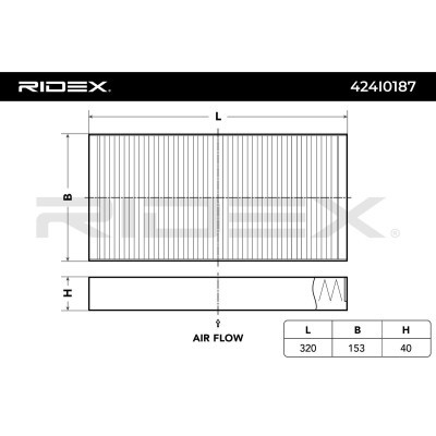 Cabin Air Filter RIDEX 424I0187 424I0187 - photo 3