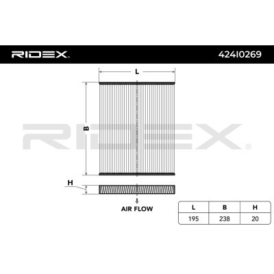 Cabin Air Filter RIDEX 424I0269 424I0269 - photo 6