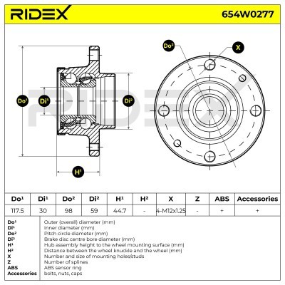 Wheel Bearing RIDEX 654W0277 654W0277 - photo 6