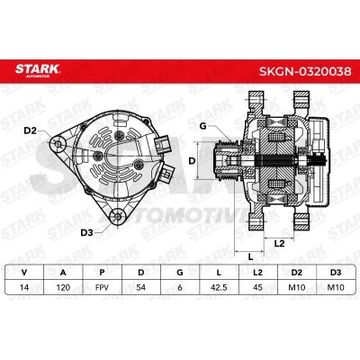 Alternator Stark SKGN-0320038 SKGN-0320038 - photo 7