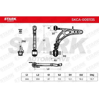 Control Arm Stark SKCA-0051135 SKCA-0051135 - photo 6