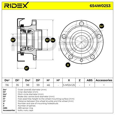 Wheel Bearing RIDEX 654W0253 654W0253 - photo 6