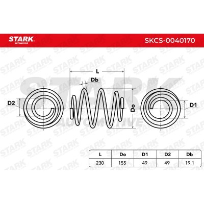 Suspension Spring Stark SKCS-0040170 SKCS-0040170 - photo 5