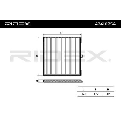 Cabin Air Filter RIDEX 424I0254 424I0254 - photo 4