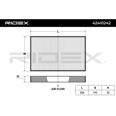 Cabin Air Filter RIDEX 424I0242 424I0242 - photo 6
