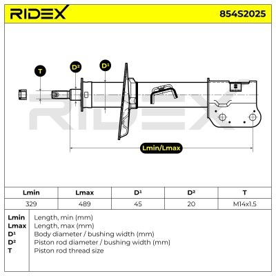 Shock Absorber RIDEX 854S2025 854S2025 - photo 6