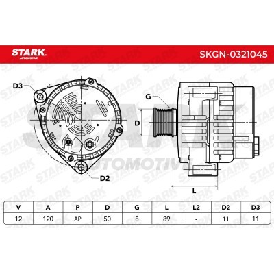 Alternator Stark SKGN-0321045 SKGN-0321045 - photo 6