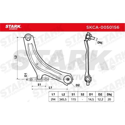 Control Arm Stark SKCA-0050156 SKCA-0050156 - photo 4
