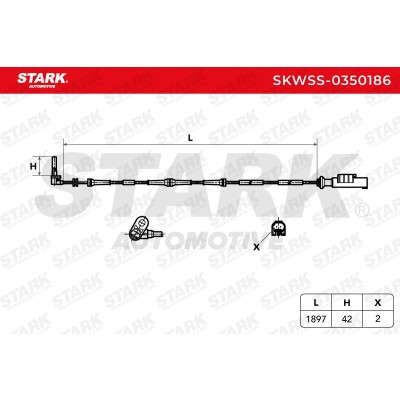 ABS Sensor Stark SKWSS-0350186 SKWSS-0350186 - photo 5