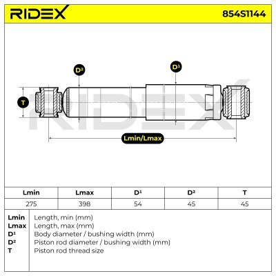 Shock Absorber RIDEX 854S1144 854S1144 - photo 6