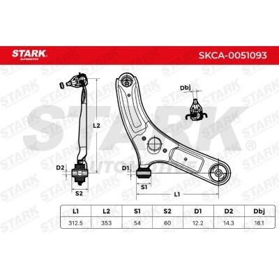 Control Arm Stark SKCA-0051093 SKCA-0051093 - photo 8