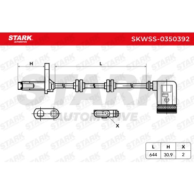 ABS Sensor Stark SKWSS-0350392 SKWSS-0350392 - photo 6
