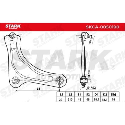 Control Arm Stark SKCA-0050190 SKCA-0050190 - photo 4