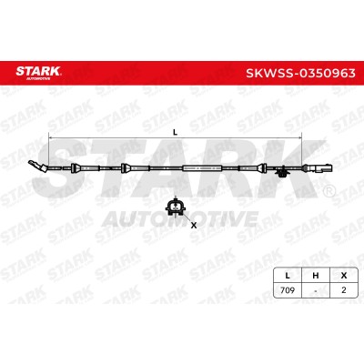 ABS Sensor Stark SKWSS-0350963 SKWSS-0350963 - photo 6