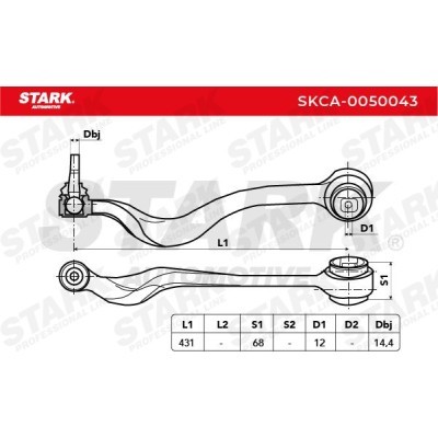 Control Arm Stark SKCA-0050043 SKCA-0050043 - photo 3