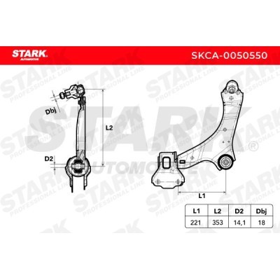 Control Arm Stark SKCA-0050550 SKCA-0050550 - photo 4