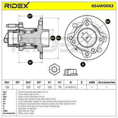 Wheel Bearing RIDEX 654W0063 654W0063 - photo 5