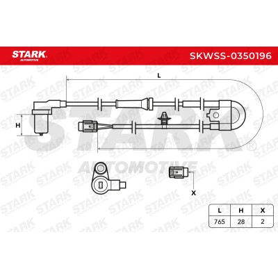 ABS Sensor Stark SKWSS-0350196 SKWSS-0350196 - photo 6