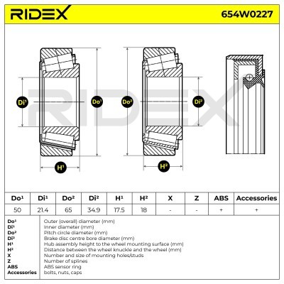 Wheel Bearing RIDEX 654W0227 654W0227 - photo 6