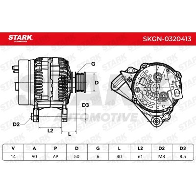 Alternator Stark SKGN-0320413 SKGN-0320413 - photo 9