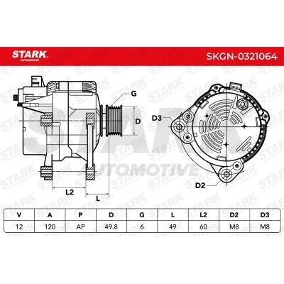 Alternator Stark SKGN-0321064 SKGN-0321064 - photo 7