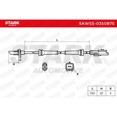 ABS Sensor Stark SKWSS-0350875 SKWSS-0350875 - photo 6