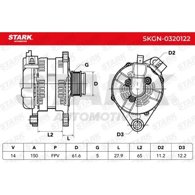 Alternator Stark SKGN-0320122 SKGN-0320122 - photo 6