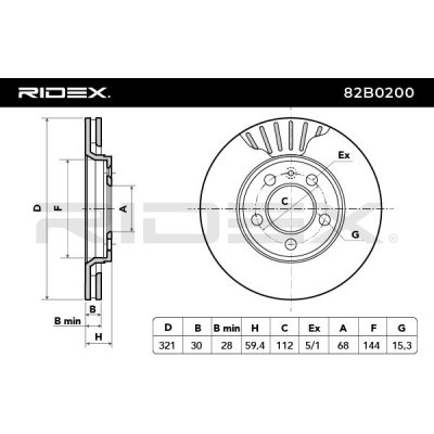 Brake Disc RIDEX 82B0200 82B0200 - photo 7